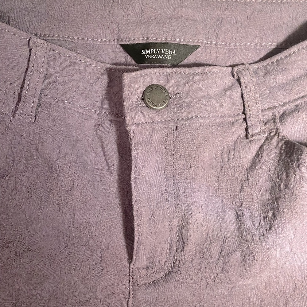 Simply Vera Vera Wang Mauve Pants